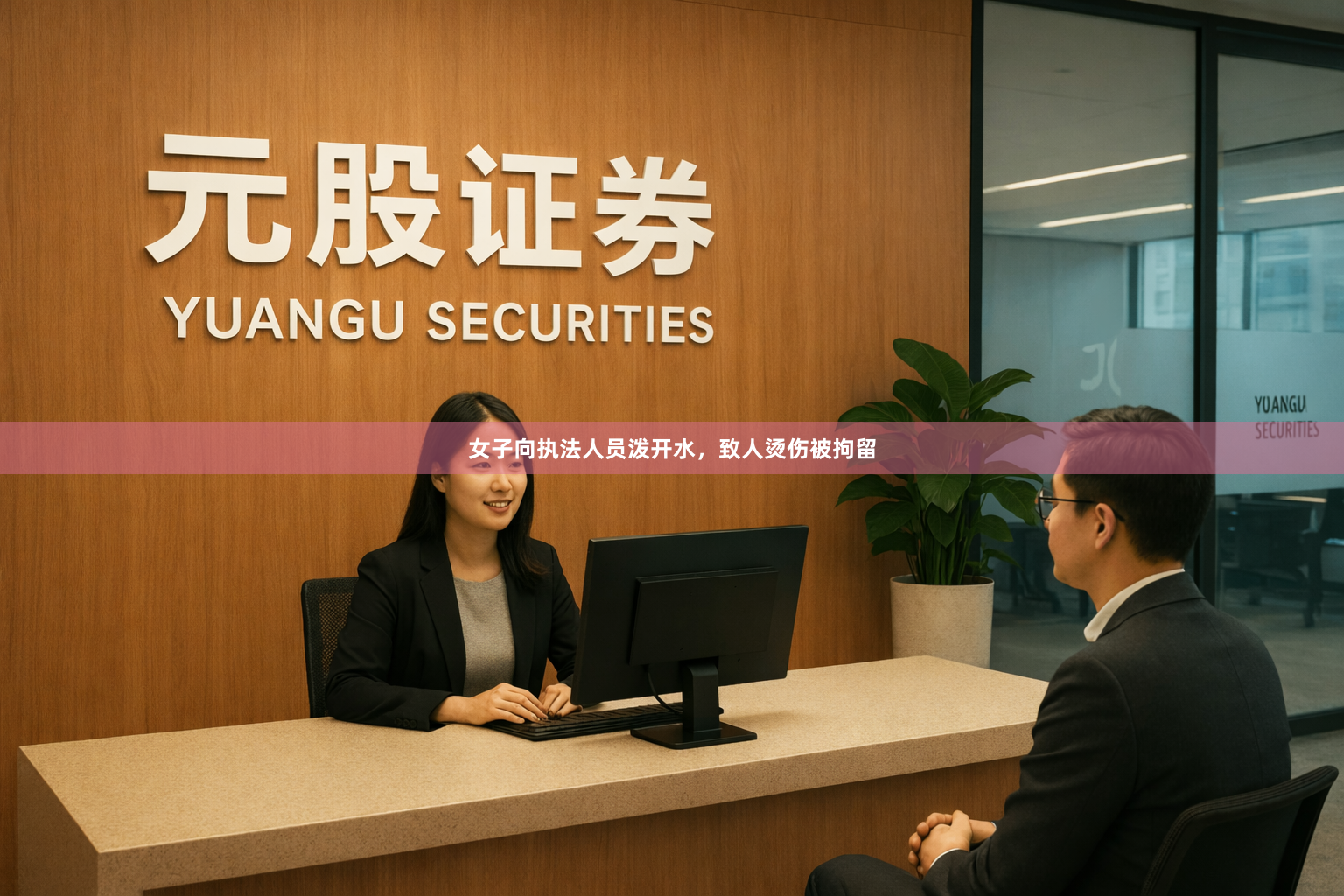 女子向执法人员泼开水，致人烫伤被拘留