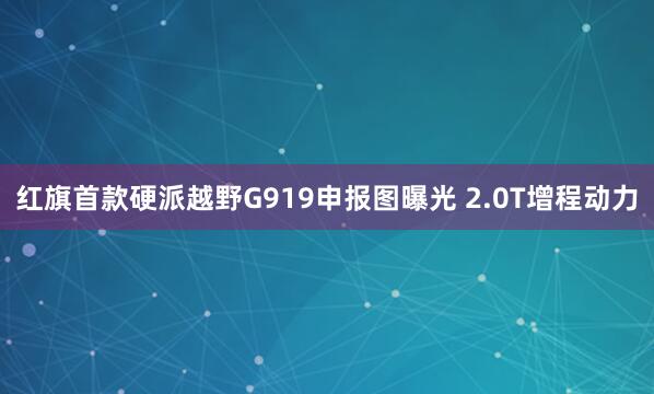 红旗首款硬派越野G919申报图曝光 2.0T增程动力