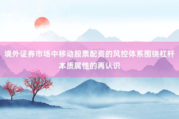 境外证券市场中移动股票配资的风控体系围绕杠杆本质属性的再认识