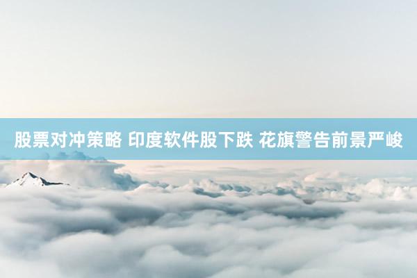 股票对冲策略 印度软件股下跌 花旗警告前景严峻