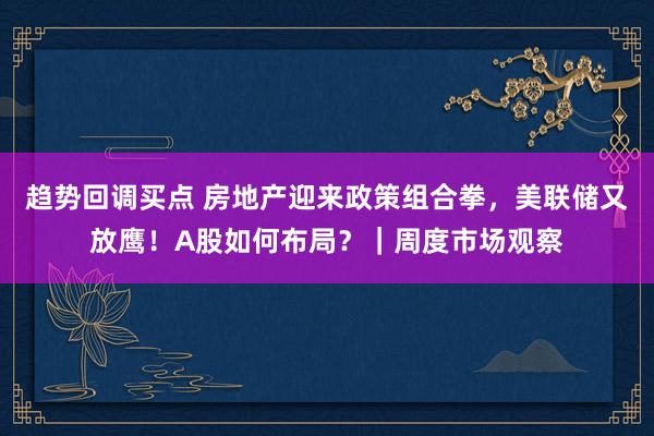 趋势回调买点 房地产迎来政策组合拳，美联储又放鹰！A股如何布局？｜周度市场观察