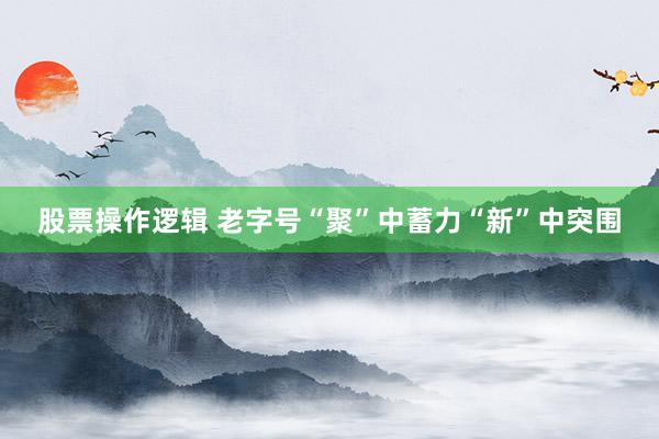 股票操作逻辑 老字号“聚”中蓄力“新”中突围