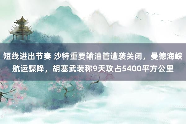 短线进出节奏 沙特重要输油管遭袭关闭，曼德海峡航运骤降，胡塞武装称9天攻占5400平方公里
