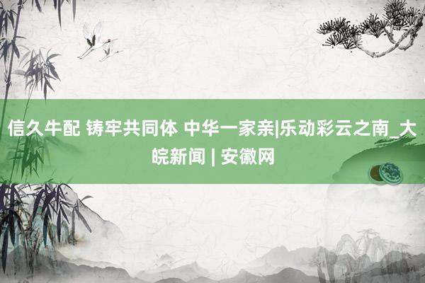 信久牛配 铸牢共同体 中华一家亲|乐动彩云之南_大皖新闻 | 安徽网